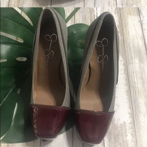 Jessica Simpson Zipper Heels